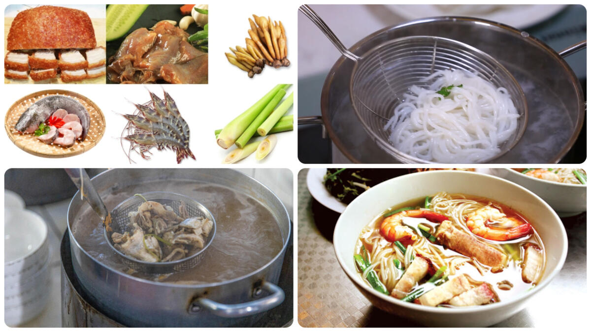 Bun Nuoc Leo associated with the food culture of Soc Trang
