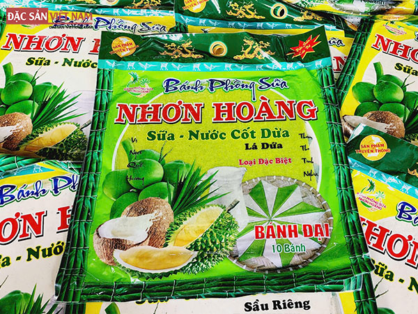 Gói bánh phồng sữa vị lá dứa